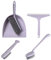 PEKJI Mini broom and dustpan set plastic portable cleaning supplies purple cleaning brush set of 5