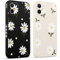Pnakqil 2 stück Handyhülle für Apple iPhone 12 Mini 5.4, Hülle Blumen Gänseblümchen Chrysantheme Bemaltes Muster süß Aesthetic Silikon Schutzhülle Tasche Schön Mädchen Kameraschutz Case