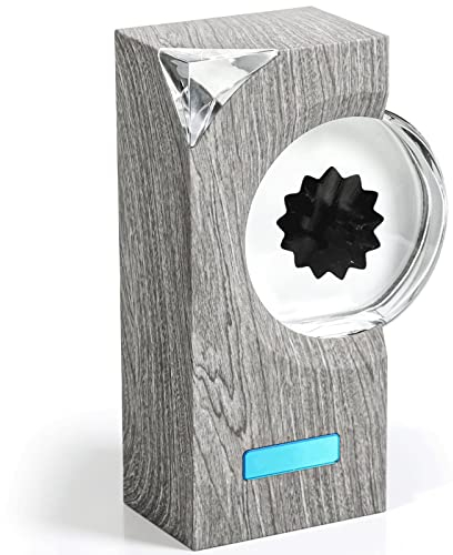 KUMIAO Tanzende magnetische Fluid-Musik-Rhythmus-Lampe – Grau, faszinierendes Ferrofluid-Display reagiert mit Sound, perfekte Heim-/Bürodekoration für TV, Computer, Desktop, ein fesselndes