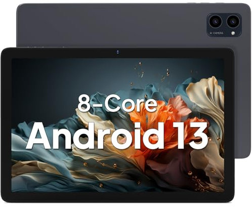 ApoloSign Tablette Tactile de 10,1 Pouces, Android Tablet avec écran IPS Full HD, Processeur Octa-Core Hautes Performances, 8 Go de RAM et ROM de 64 Go, Extensible jusqu'à 128 Go Tablette (EM101)