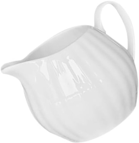 Amosfun Milchkännchen Aus Keramik Sahnekännchen Aus Weißem Porzellan Kuh-Sauciere 270 Ml Sojasaucenkrug -Teetasse Dipschüssel Saucen-Servierschale Salatdressing-Behälter