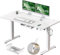 Airfish Elektrisch höhenverstellbarer Schreibtisch 120 x 80 cm mit Typ-C-Ladeanschluss, Elektrischer Schreibtisch mit Kabelmanagement und 3 Memory-Höhen (Weiß, 120 x 80 cm)