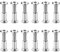YunBey 12 Set Viti per Mobili M6 con Manicotto 12 Viti Mobili per Filettatura e 12 Viti per Manicotto Viti di Collegamento M6 per Legno Mobili Armadi, 20-32mm