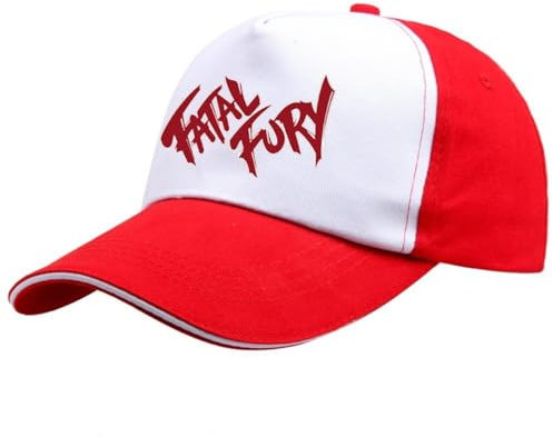 Fatals Furys Baseballkappe, Anime, Snapback-Kappe, Hip-Hop, flach, verstellbar, mehrfarbig, Einheitsgröße