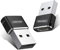 (2 Pack) USB C to USB A Adapter, Type C to USB A Cable Converter for Google Pixel 9A / Pixel 9 / Pixel 9 Pro/Pixel 9 Pro XL/Pixel 9 Pro Fold (BLACK)