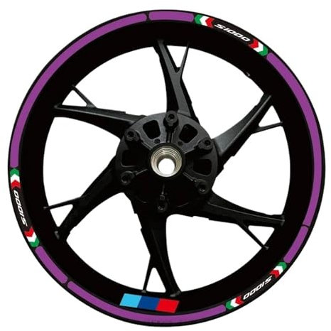 FGRggds Motorcycle Wheel Sticker Rim Decal Hub Stripe Tape Accessories For F900R F800R F900XR S1000RR S1000R S1000XR R1250RT R1200RT(0014)