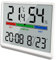 SELLORIA Hygrometer Indoor Thermometer, Desktop Digital Thermometer with Temperature and Humidity Monitor, Accurate Humidity Gauge Room Thermometer with Clock