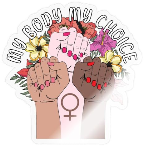 My Body My Choice Intersektionaler Feminismus Sticker Aufkleber