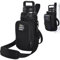 RUCHBA Magnetic Water Bottle Holder with Phone Pocket for 24 32 40oz Cup, 5 Magnets Water Bottle Holder with Adjustable Shoulder Hand Strap Crossbody for Gym Hiking Travelling Camping