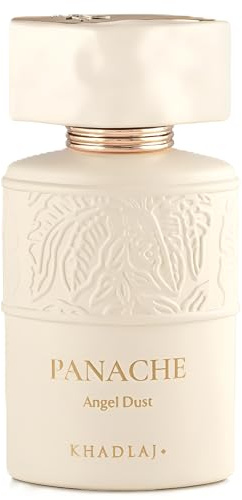 Khadlaj Panache Angel Dust – Sweet, Fruity, Creamy, Musky – Extrait de Parfum Spray Long-Lasting Fragrance for Women, 3.4 Ounce / 100ml