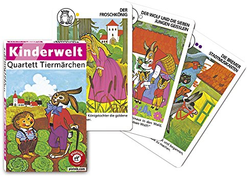 Piatnik 4212 - Quartett Kinderwelt - Tiermärchen