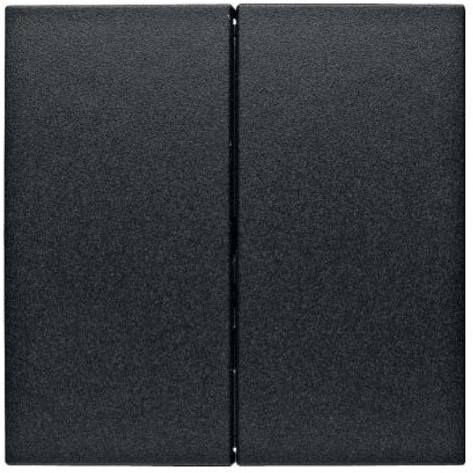 Tecla doble para interruptores/reguladores, series berker S.1/ B.3/ B.7 de hager, antracita
