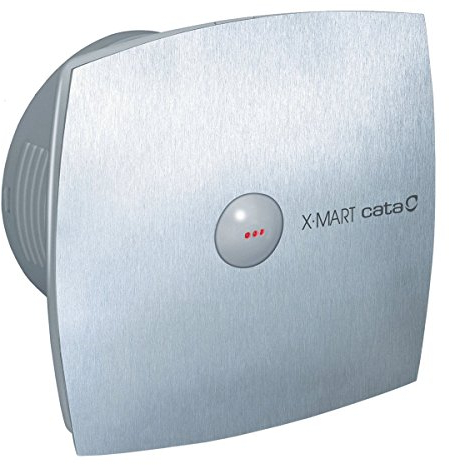 Cata X-Mart 10 Matic Inox Ventilador con Sistema de Extracción Perimetral Ancho 15 cm Potencia 15W Color Inox