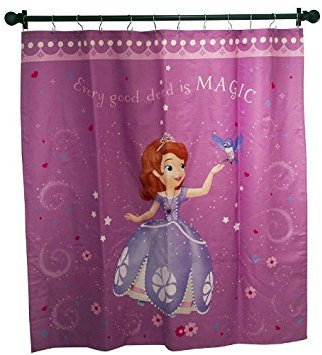 Disney Sofia die Erste Stoff Vorhang für die Dusche