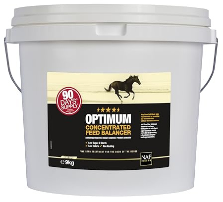 NAF Five Star Optimum Feed Balancer 9kg – High-Spec Nutritional Support for Horses – With Prebiotics, Probiotics, Vitamins & Minerals – Supports Digestive Health, Condition & Performance | High-Spec Nutritional Support for Horses, With Prebiotics, Probiotics, Vitamins & Minerals, Supports Digestive Health