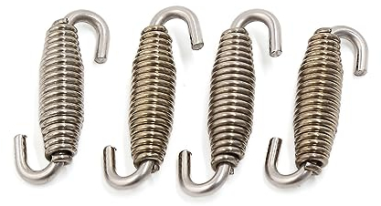sourcing map 4Stk.59mm Auspuff Feder Haken Edelstahl Schalldämpfer Auspuffrohrfeder Auspufffeder Auspuff-Federspanner Federhaken für Motorrad Roller ATV