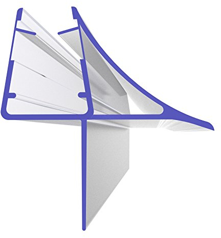 Duschdichtung 50cm 500mm für 5mm, 6mm, 7mm und 8mm 8806 Glasstärke Ersatzdichtung Wasserabweiser Duschprofil Duschtürdichtung