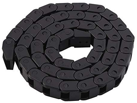 KSTE Cable Drag Chain, Nylon Cable Drag Chain, R28 Black Nylon Cable Drag Chain Wire Carrier 1000mm/40 Long For 3D Printer/CNC Router Machine