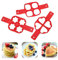Silikonform für Pfannkuchen, antihaftbeschichtet, Küchenwerkzeug, Ring, Maker, Silikon, Kuchen, Ei, Ring, Pfannkuchen, Backform, Pfannkuchen, Zubehör, Ring, Egg, Cooker, Küche, Gadget (3 Stück)