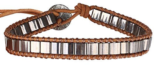 KELITCH Miyuki Tila Perlen Armbänder Bunte Stränge Wickelt Armbänder Leder Handkette