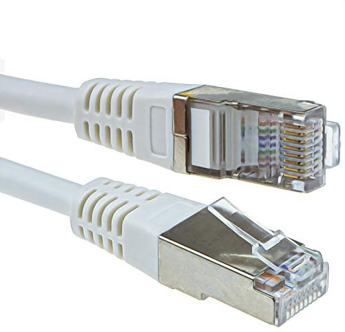kenable Shielded FTP Network Ethernet RJ45 Cat5E-CCA PATCH 26AWG Cable 5m White