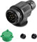 SPARKMOTO Spina 13 Poli Rimorchio Impermeabile,Norma ISO11446,12V Spina Rimorchio 13 Poli per Auto RV Camion Roulotte gancio traino Spina 13 Poli Rimorchio con cappuccio protettivo verde(Breve)