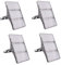 Focos LED Exterior 300W, Sararoom 30000LM Foco LED 3000K Blanco cálido Proyector LED Exterior, IP65 Impermeable Luces de Seguridad Lámpara de pared para Jardín Garaje Patio Césped Estadio Pasillo-4Pcs
