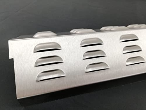 KOCH #86 Rostfreier Flammenverteiler 382 x 135 x 69mm für Turbozone z.B. Enders Boston Pro 4IKTurbo - Universal Brennerabdeckung - Massiver V2A Edelstahl 1,25mm - 780g! Beste Qualität made in Germany!