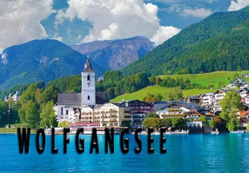 Österreich Austria Wolfgangsee Abersee Salzburg Kühlschrankmagnet Souvenir Geschenkartikel Reiseandenken Ferien Reise