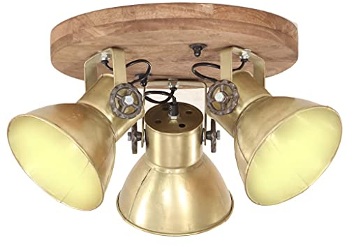 vidaXL Deckenlampe Industriestil 25 W Messing 42x27 cm E27
