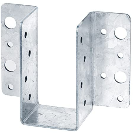TSSS 6 PCS Mini Joist Hangers, Timber to Timber 47mm, Fit for Decking Pergola Garage Joists Raised Floors(Fit 47mm x 100mm Timber)
