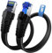 Cable Ethernet 25 metros, Cat 8 40Gbps 2000MHz Alta Velocidad Cable de Red, Largo RJ45 Gigabit Cable Lan, Plano POE Trenzado de Nylon Cable Internet,Compatible con Switch,PC,TV,Modem,Regalo para Gamer