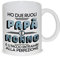thedifferent Tazza Colazione Latte thè Mug Relax con frase - Ho due ruoli Papà e Nonno e li faccio entrambi alla perfezione - idea regalo festa del papà padre nonno compleanno natale