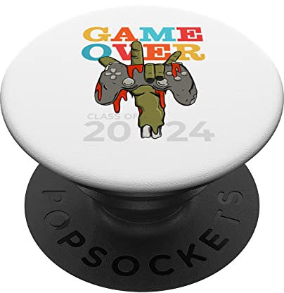 Class Of 2024 Gaming Lovers Vintage Students Laurea PopSockets PopGrip Intercambiabile