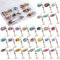 Goture 30 Stück Angelköder Hartmetall Spinner Köder Spinner Köder für Barsch Hecht Zander Forelle Lachs Barsch Köder Forellenköder mit Tackle Box