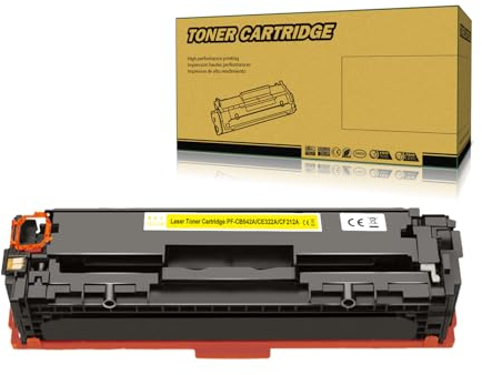 Okra Toner Kompatibel mit HP 125A Gelb Toner HP CB542A HP 128A Gelb Toner HP CE322A HP 131A Gelb Toner HP CF212A für HP Color Laserjet Pro M276n M251n HP CM1415 CM1415fn HP CP1525n CP1525nw CP1515n