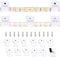 TENDIST 50 Pcs Außen Led Strip Befestigung Montage Clips selbstklebend mit Schrauben Montage Halterung, Kabel Drähte Veranstalter Clip für 8mm bis 10mm Breite Led Streifen Clips innen Raum und außen
