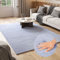 TAPISO Cuddle Teppich Hochflor Langflor Grau Hellgrau Shaggy Einfarbig rutschfest Waschbar Wohnzimmer Schlafzimmer Kinderzimmer ÖKOTEX 80 x 150 cm