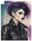 ARTland Wanddeko Poster & Kunstdrucke Wandposter 60x80 cm Punk Woman Punkrock Gothic Style Damen Mode Steampunk New Wave U5EU