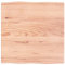 LAPOOH Plateau de table en bois traité chêne bord naturel 60 x 60 x 4 cm, plan de travail de cuisine, plateaux en bois, table de salon, plan de travail en bois - 363936