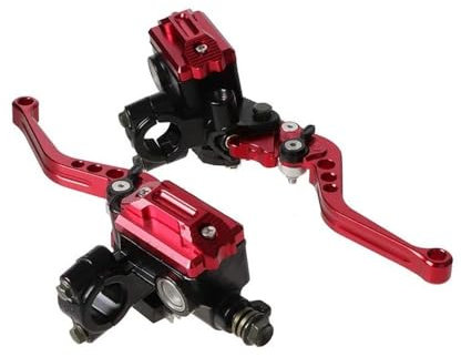TASEKI Bremshebel Motorrad Hebel Motorrad-Hydraulikbremszylinder-Kupplungshebel-Sets Für Suzuki 7/8 Zoll 22 Mm Linker Und Rechter Lenker Kupplungsbremshebel(11 Star Yellow)