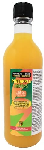 500ml Pineapple Diluting Juice Concentrate - Makes 16.5 Litres Drink - Mixing Ratio 1:32 – Zero Sugar & Highly Concentrated – Pineapple Syrup Flavour Ready To Drink