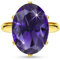Linawe Amethyst Lila Moissanite Diamant Ringe Frauen, Gold Schmuck Jewelry Ring Verstellbar, Goldring Grosse Groessen Fingerring Damen, Ring Vergoldet Statement Goldene Ringe