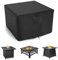 XHDZSW Housse De Brasero | Housse De Table Carrée pour Brasero à Gaz | Housse De Protection Imperméable pour Foyer De Jardin | pour Meubles De Foyer De Terrasse (76x76x63cm,Noir)