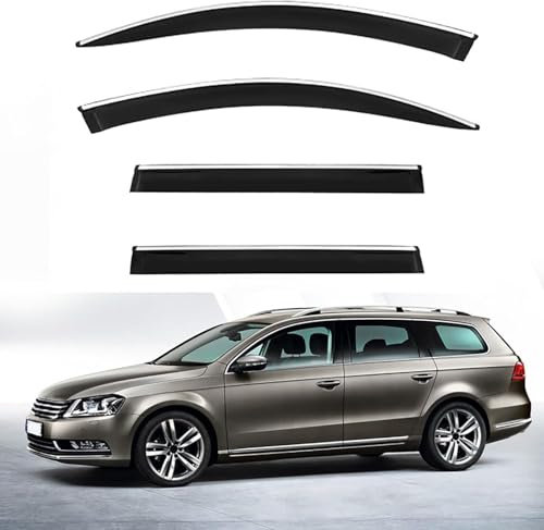 DXQxue Windabweiser für VW Passat Wagon MK7-B7 2011, Autofenster Regenschutz, Regenabweiser, Anklebbare Deflektoren Aerodynamisch