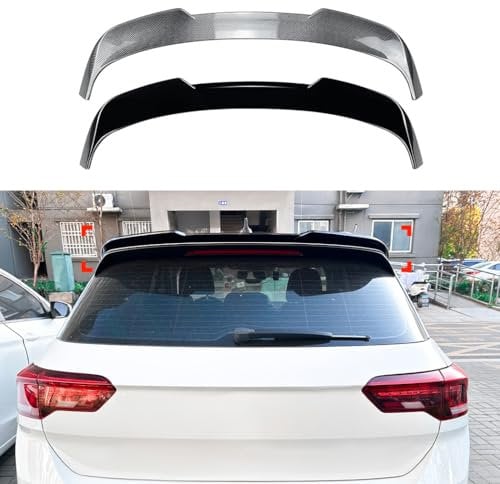 ZHJYFC66 Auto Heckspoiler für VW T-ROC 2017+, Autodach Heckspoiler, Auto Tuning Styling Zubehör,Piano Black
