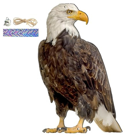 Vogel Abschreckung adlers, Taubenschreck Vogelscheuche, Taubenschreck Für Balkon Eule, Vogelscheuche Eule, Taubenabwehr Vogelattrappe, Eule Attrappe Specht Abwehr Fassade Für Garten, Terrasse, Balkon
