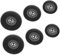 6 pezzi di auricolari in silicone per Redmi Buds 4 Active TWS auricolari auricolari punte tappi per le orecchie (Nero)