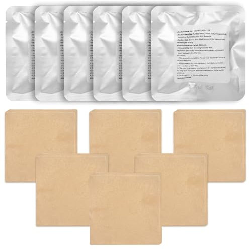 Pet Odor Eliminator, 6-Pack Cat Litter Freshener, Automatic Cat Litter Box Deodorant Gel, Cat Litter Deodorizer, Cat Urine Odour Remover for Self Cleaning Litter Box (6-Pack, M)