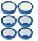 Cloudpower Ersatzfilter-Set für AEG Serie 6000 7000 schnurlosen Staubsauger, HEPA-Filter mit 2 Vorfiltern, 4 Feinstaubfiltern, Staubsauger-Ersatzteil
